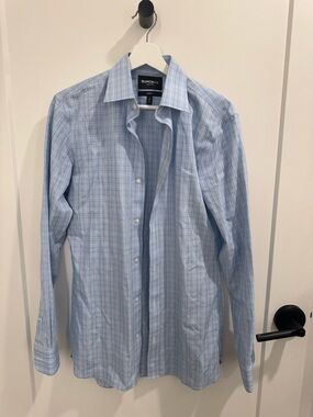 Bonobos Light Blue Windowpane Check Dress Shirt
